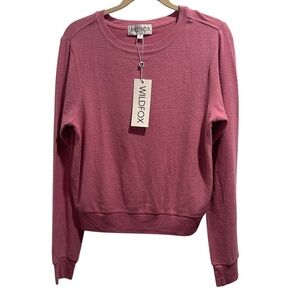 BNWT Wildfox Baggy Beach Jumper Pullover Polignac Pink RARE